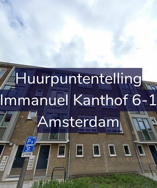 Foto gevel Huurpuntentelling voor Immanuel Kanthof 6-1, Amsterdam