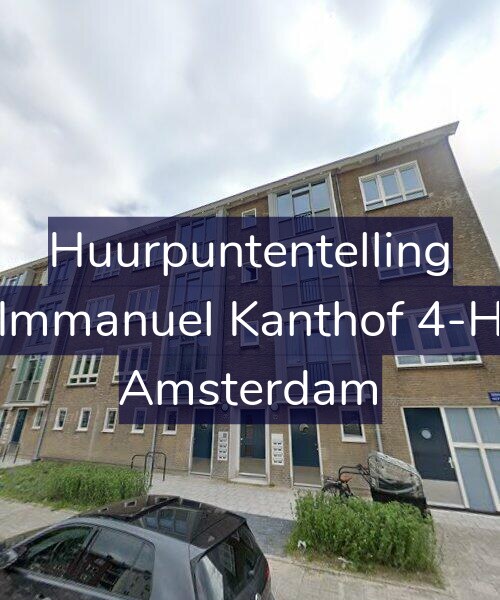 Foto gevel Huurpuntentelling voor Immanuel Kanthof 4-H, Amsterdam