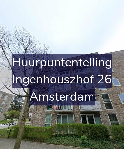 Foto gevel Huurpuntentelling voor Ingenhouszhof 26, Amsterdam
