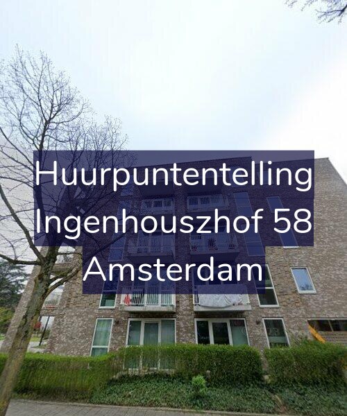 Foto gevel Huurpuntentelling voor Ingenhouszhof 58, Amsterdam