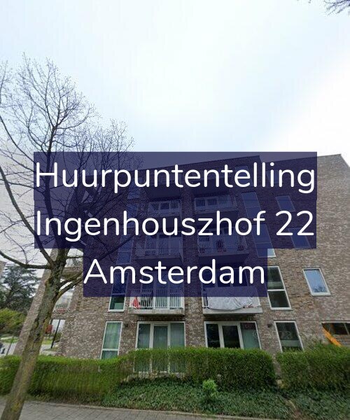 Foto gevel Huurpuntentelling voor Ingenhouszhof 22, Amsterdam