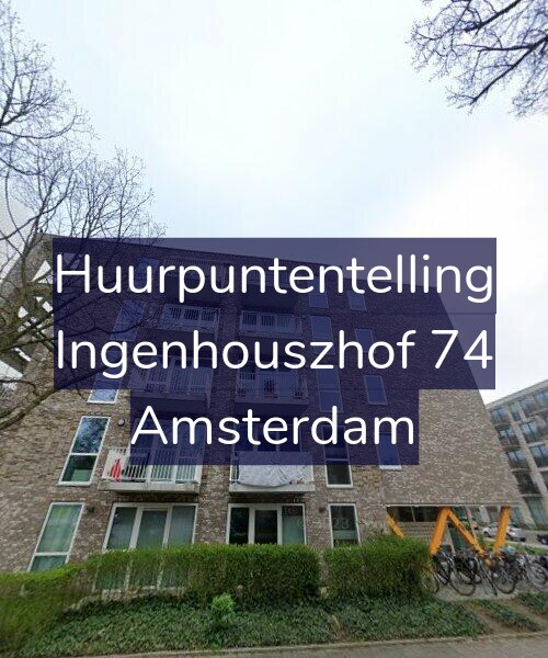 Foto gevel Huurpuntentelling voor Ingenhouszhof 74, Amsterdam