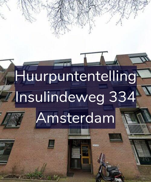 Foto gevel Huurpuntentelling voor Insulindeweg 334, Amsterdam