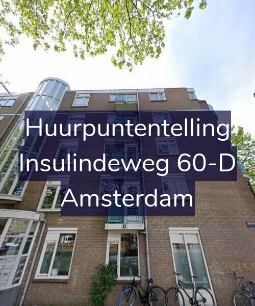 Foto gevel Huurpuntentelling voor Insulindeweg 60-D, Amsterdam