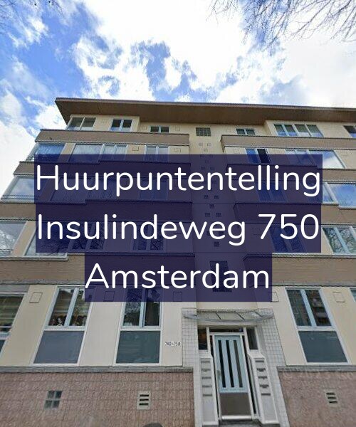 Foto gevel Huurpuntentelling voor Insulindeweg 750, Amsterdam