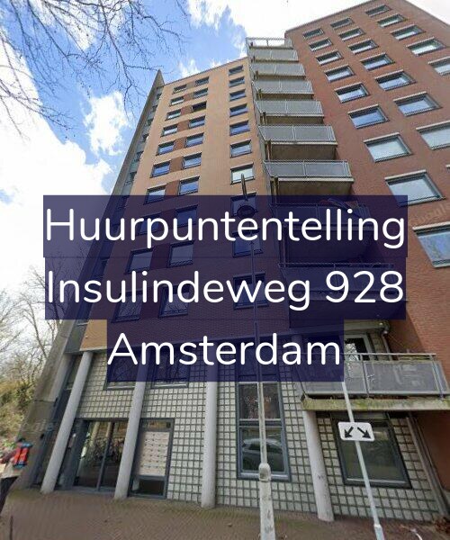 Foto gevel Huurpuntentelling voor Insulindeweg 928, Amsterdam