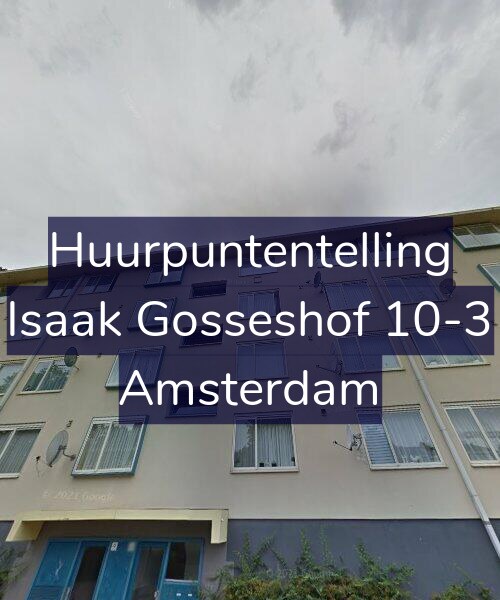 Foto gevel Huurpuntentelling voor Isaak Gosseshof 10-3, Amsterdam