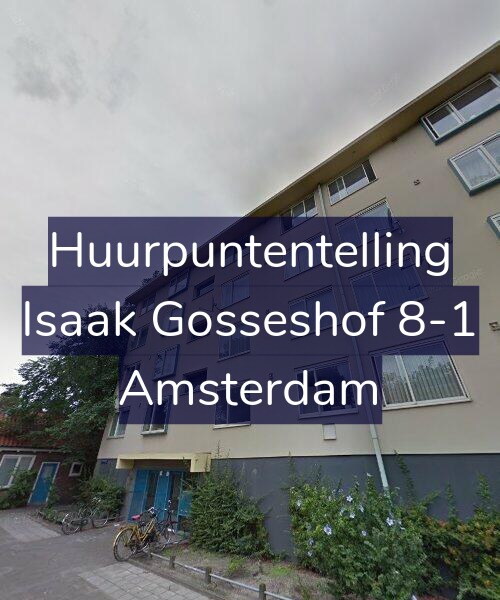 Foto gevel Huurpuntentelling voor Isaak Gosseshof 8-1, Amsterdam