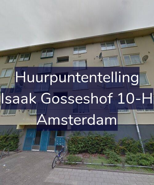 Foto gevel Huurpuntentelling voor Isaak Gosseshof 10-H, Amsterdam