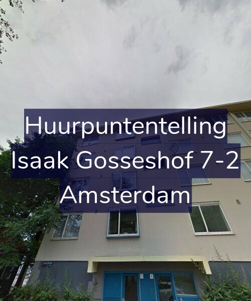 Foto gevel Huurpuntentelling voor Isaak Gosseshof 7-2, Amsterdam