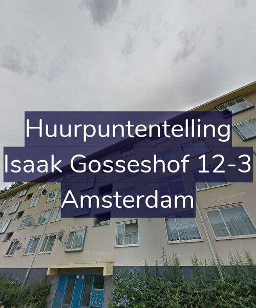 Foto gevel Huurpuntentelling voor Isaak Gosseshof 12-3, Amsterdam