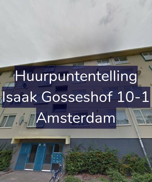 Foto gevel Huurpuntentelling voor Isaak Gosseshof 10-1, Amsterdam
