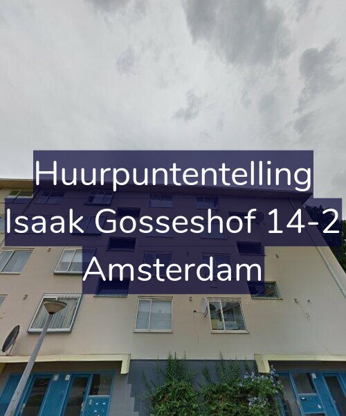 Foto gevel Huurpuntentelling voor Isaak Gosseshof 14-2, Amsterdam