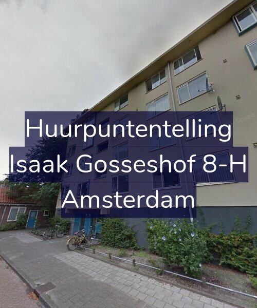 Foto gevel Huurpuntentelling voor Isaak Gosseshof 8-H, Amsterdam