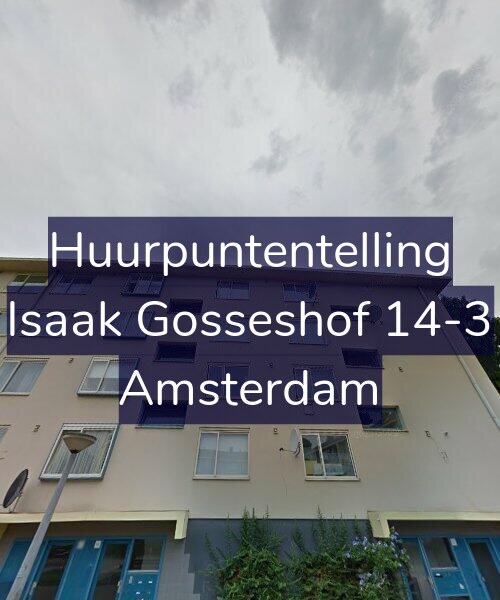 Foto gevel Huurpuntentelling voor Isaak Gosseshof 14-3, Amsterdam