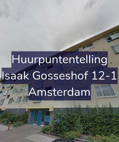 Foto gevel Huurpuntentelling voor Isaak Gosseshof 12-1, Amsterdam