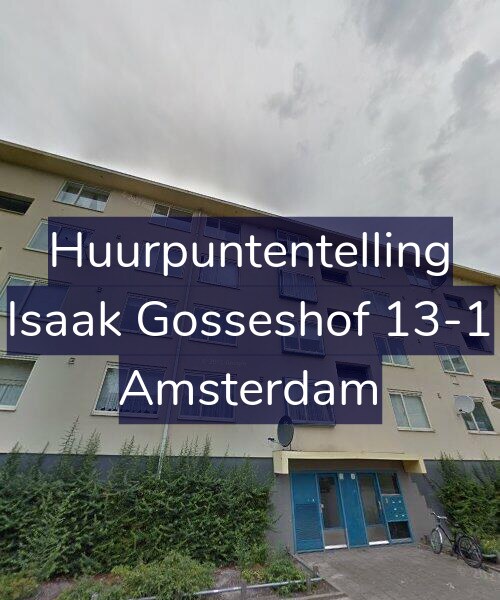 Foto gevel Huurpuntentelling voor Isaak Gosseshof 13-1, Amsterdam