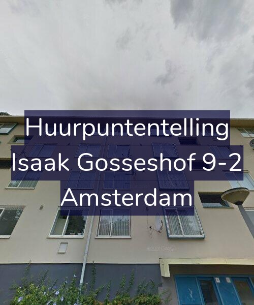 Foto gevel Huurpuntentelling voor Isaak Gosseshof 9-2, Amsterdam