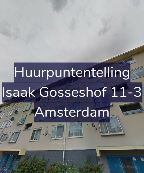 Foto gevel Huurpuntentelling voor Isaak Gosseshof 11-3, Amsterdam