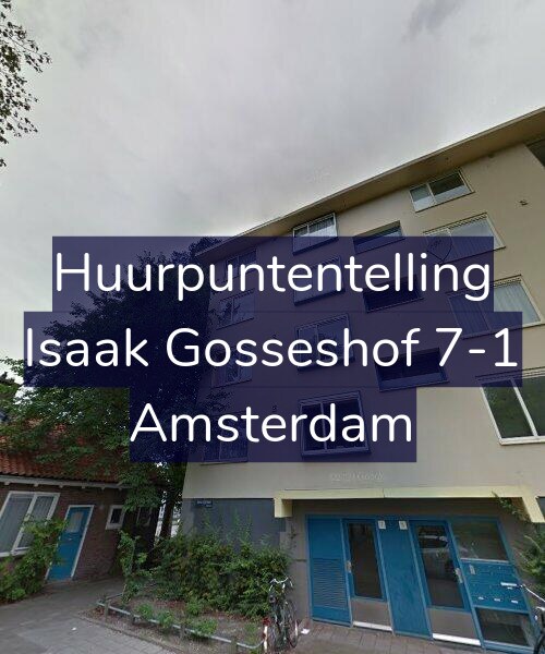 Foto gevel Huurpuntentelling voor Isaak Gosseshof 7-1, Amsterdam