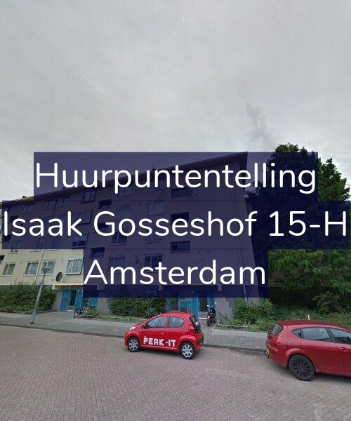 Foto gevel Huurpuntentelling voor Isaak Gosseshof 15-H, Amsterdam