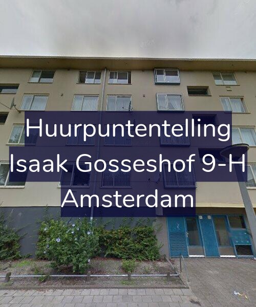 Foto gevel Huurpuntentelling voor Isaak Gosseshof 9-H, Amsterdam