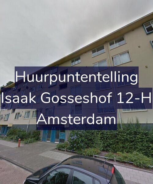 Foto gevel Huurpuntentelling voor Isaak Gosseshof 12-H, Amsterdam