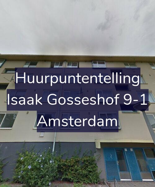 Foto gevel Huurpuntentelling voor Isaak Gosseshof 9-1, Amsterdam