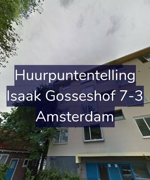 Foto gevel Huurpuntentelling voor Isaak Gosseshof 7-3, Amsterdam