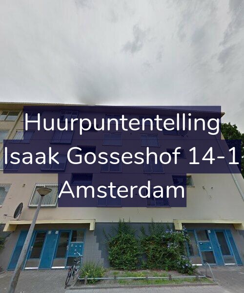 Foto gevel Huurpuntentelling voor Isaak Gosseshof 14-1, Amsterdam