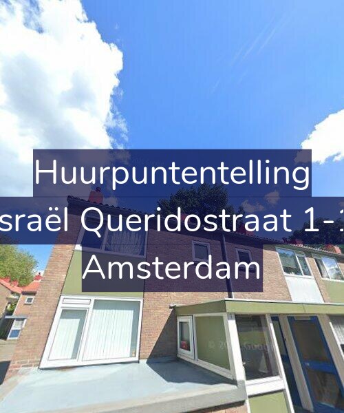 Foto gevel Huurpuntentelling voor Israël Queridostraat 1-1, Amsterdam
