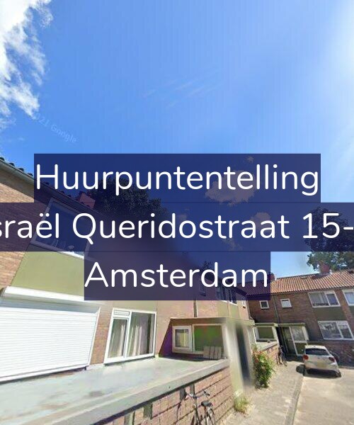 Foto gevel Huurpuntentelling voor Israël Queridostraat 15-1, Amsterdam
