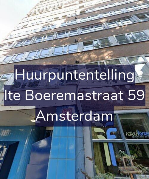 Foto gevel Huurpuntentelling voor Ite Boeremastraat 59, Amsterdam