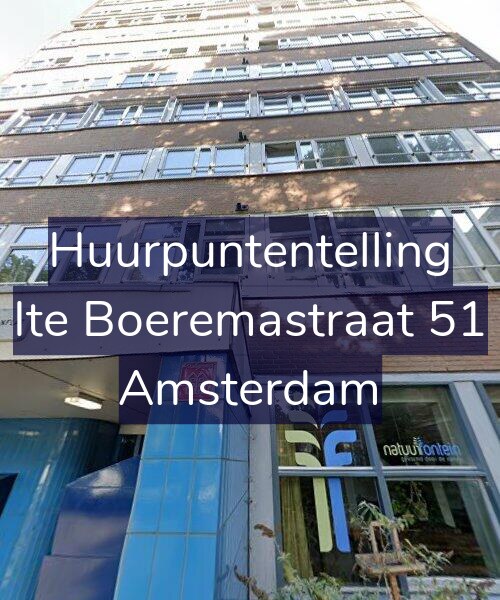 Foto gevel Huurpuntentelling voor Ite Boeremastraat 51, Amsterdam