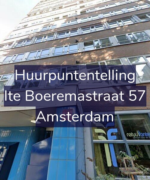 Foto gevel Huurpuntentelling voor Ite Boeremastraat 57, Amsterdam