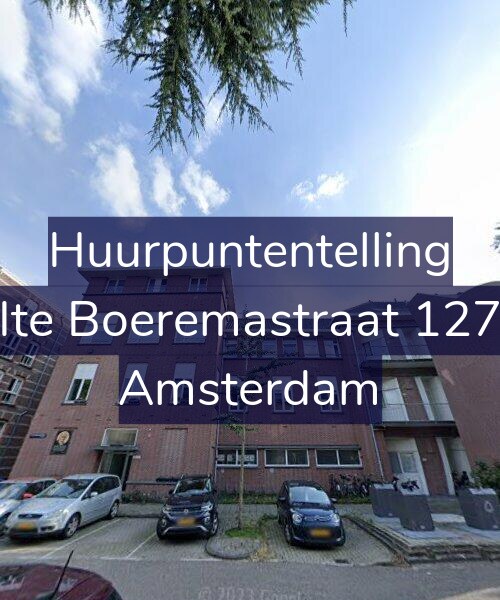 Foto gevel Huurpuntentelling voor Ite Boeremastraat 127, Amsterdam