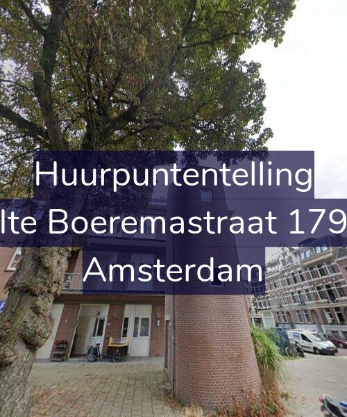 Foto gevel Huurpuntentelling voor Ite Boeremastraat 179, Amsterdam