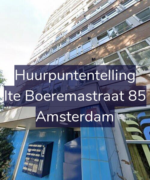 Foto gevel Huurpuntentelling voor Ite Boeremastraat 85, Amsterdam
