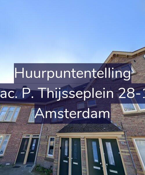 Foto gevel Huurpuntentelling voor Jac. P. Thijsseplein 28-1, Amsterdam