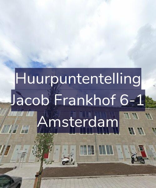 Foto gevel Huurpuntentelling voor Jacob Frankhof 6-1, Amsterdam