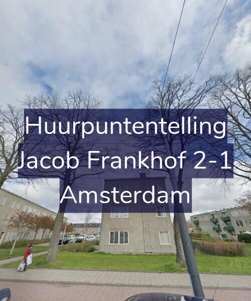 Foto gevel Huurpuntentelling voor Jacob Frankhof 2-1, Amsterdam