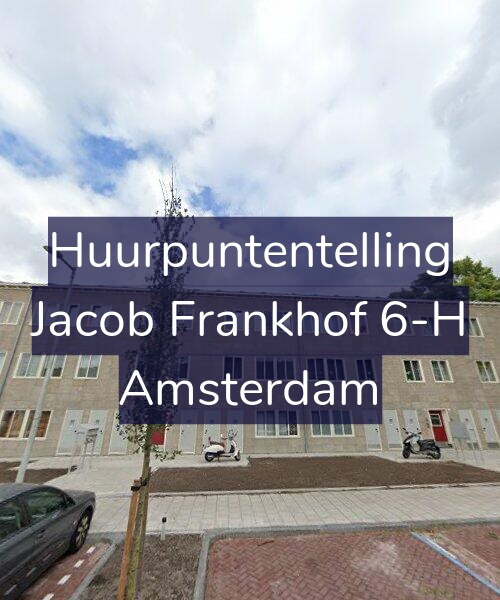 Foto gevel Huurpuntentelling voor Jacob Frankhof 6-H, Amsterdam