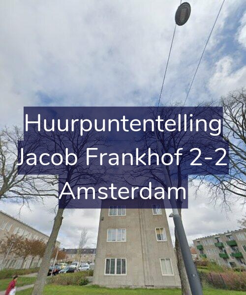 Foto gevel Huurpuntentelling voor Jacob Frankhof 2-2, Amsterdam