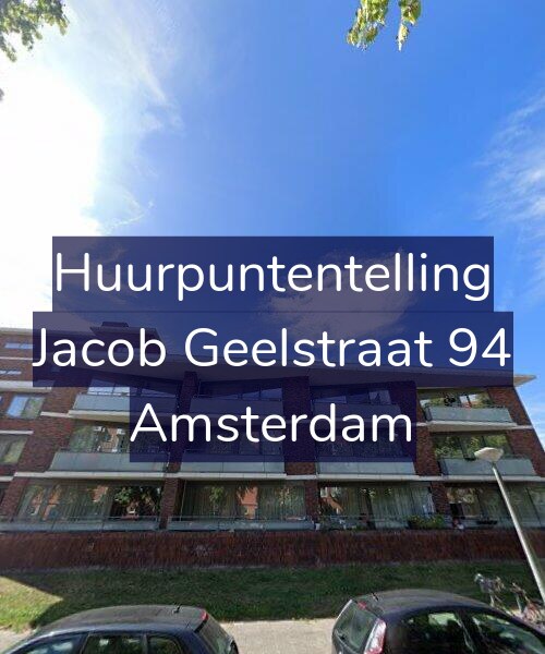 Foto gevel Huurpuntentelling voor Jacob Geelstraat 94, Amsterdam
