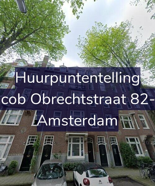 Foto gevel Huurpuntentelling voor Jacob Obrechtstraat 82-H, Amsterdam