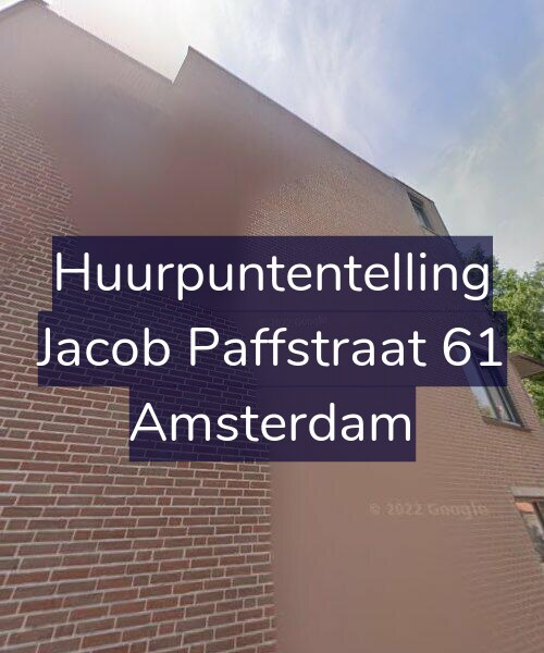 Foto gevel Huurpuntentelling voor Jacob Paffstraat 61, Amsterdam