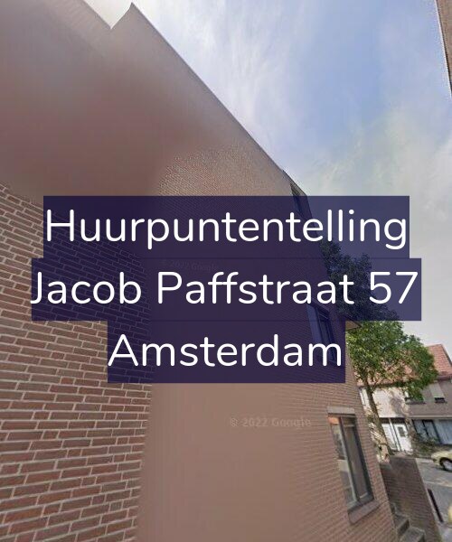 Foto gevel Huurpuntentelling voor Jacob Paffstraat 57, Amsterdam