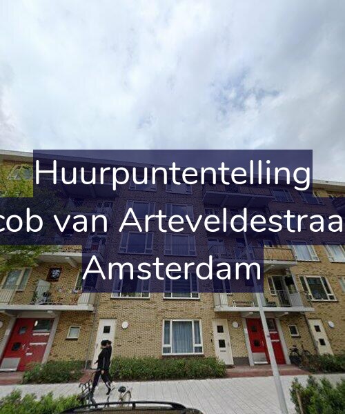 Foto gevel Huurpuntentelling voor Jacob van Arteveldestraat 5, Amsterdam