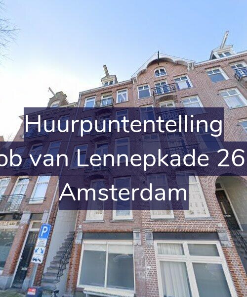 Foto gevel Huurpuntentelling voor Jacob van Lennepkade 263-4, Amsterdam