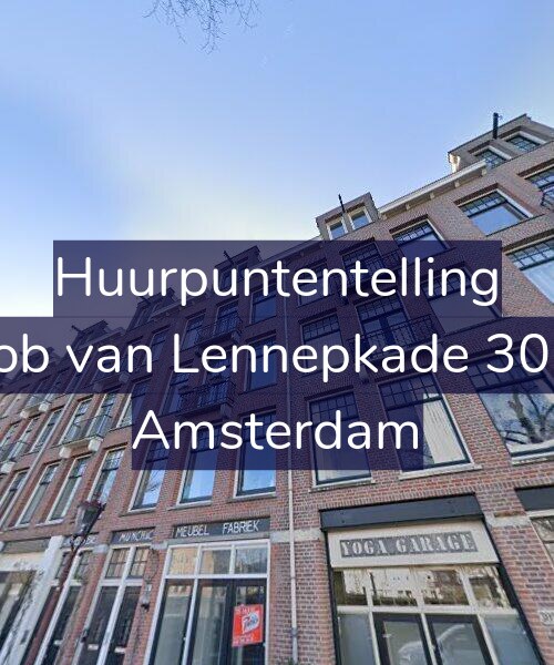 Foto gevel Huurpuntentelling voor Jacob van Lennepkade 307-2, Amsterdam